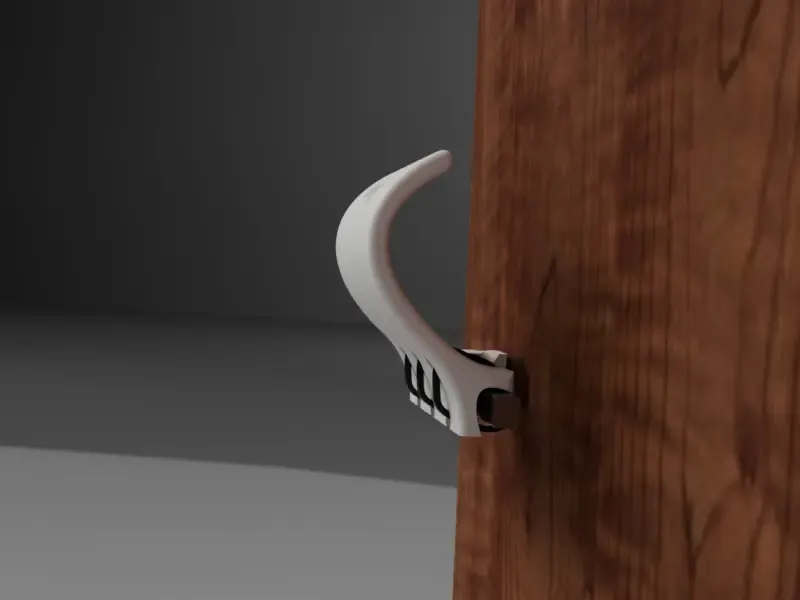Door handle for forearm - no hand touch