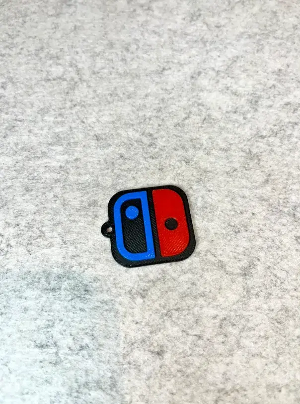 Nintendo Switch logo decor keychain