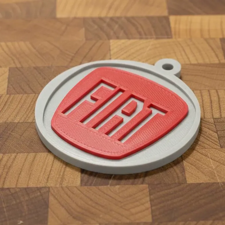 Fiat logo keychain
