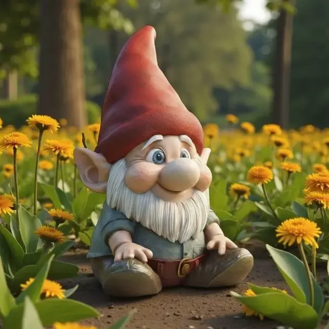Classic Sitting Garden Gnome - Christmas Decoration