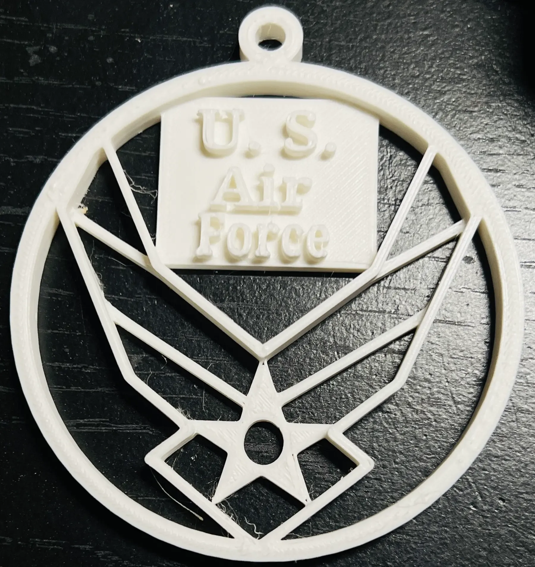 Air Force Christmas Ornament.