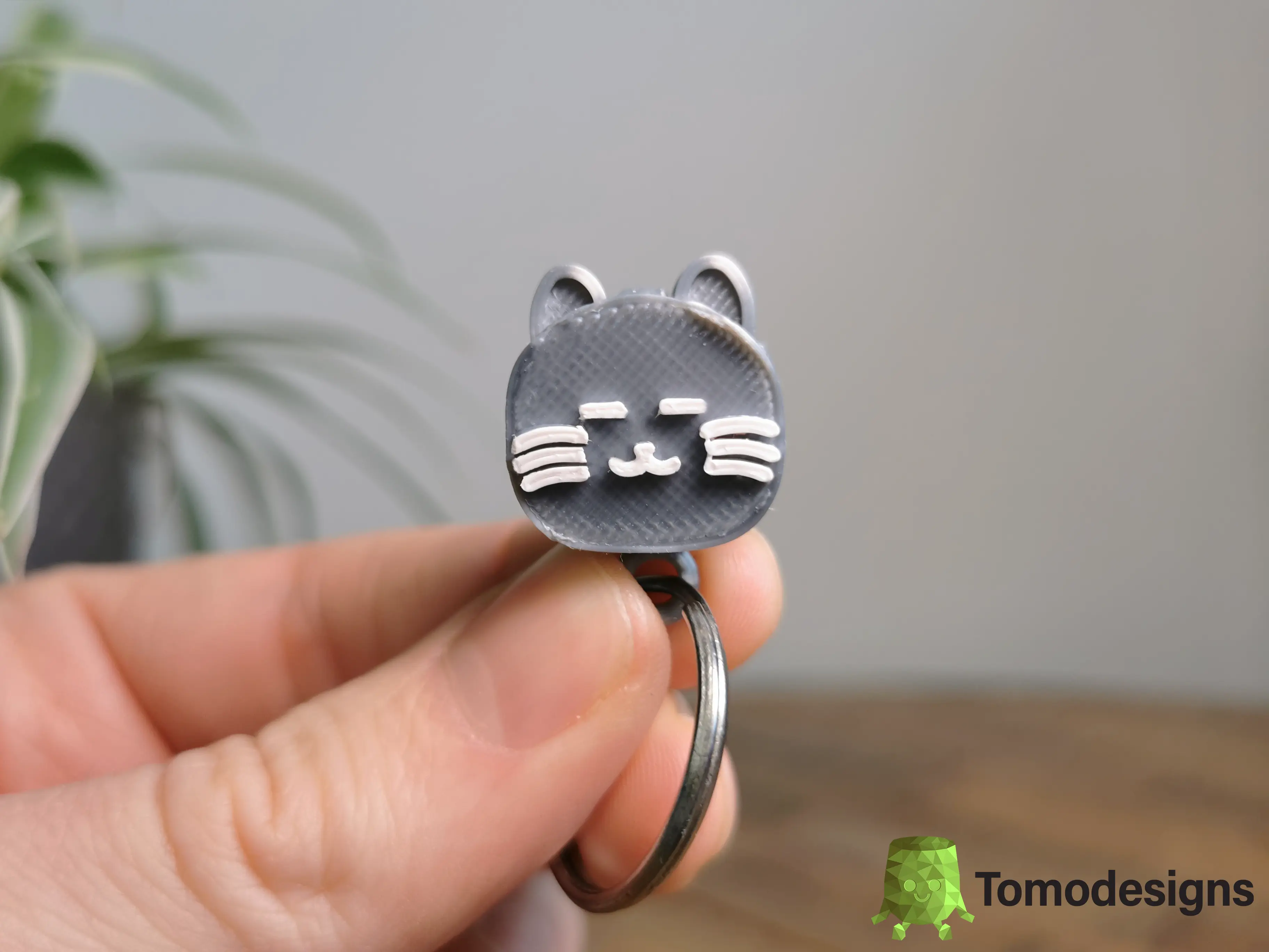 Mini Flip Cat Ears Keychain