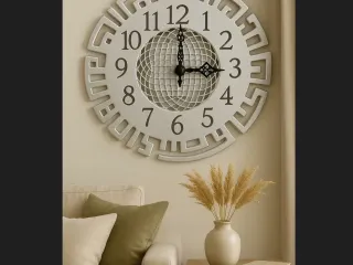 Wall Clock with Middle Eastern Design