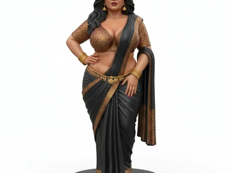 Midnight Sari Queen – Indian Glam Collection