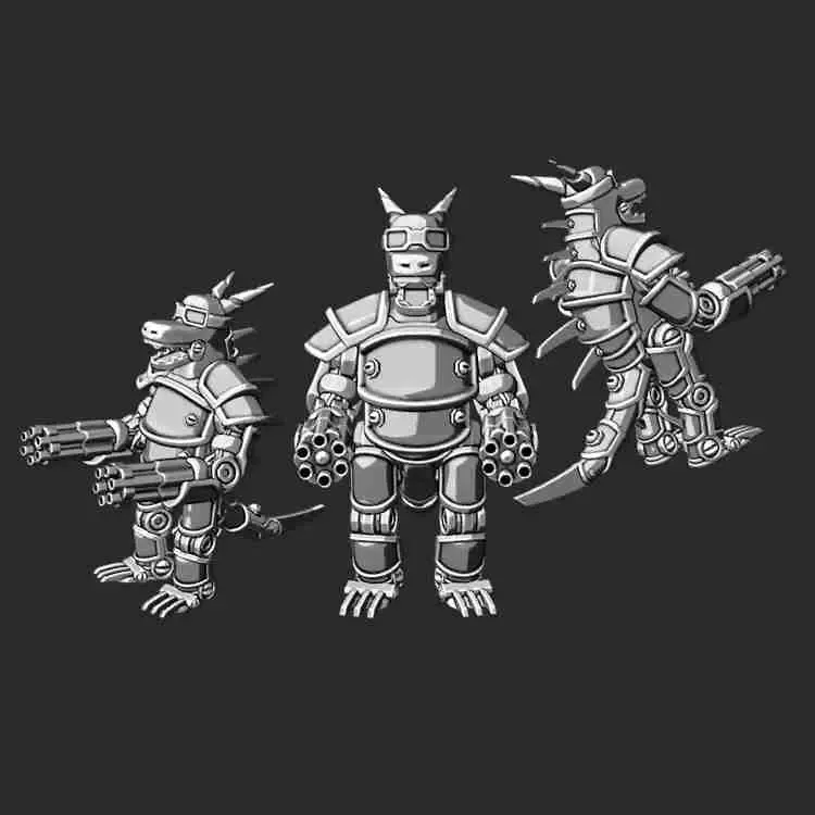 Gamma Beast (escala 32mm, escalável)