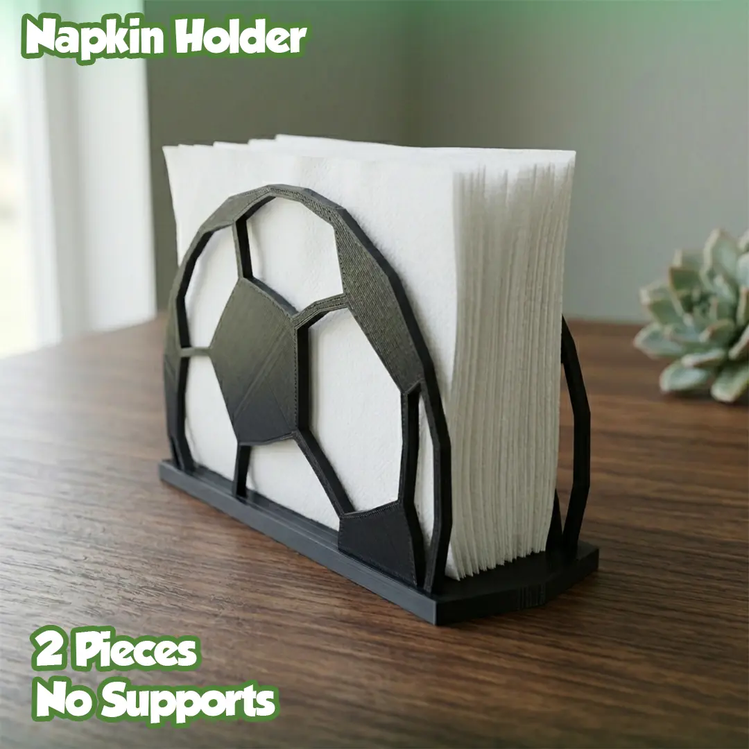Napkin Holder - Soccer Ball