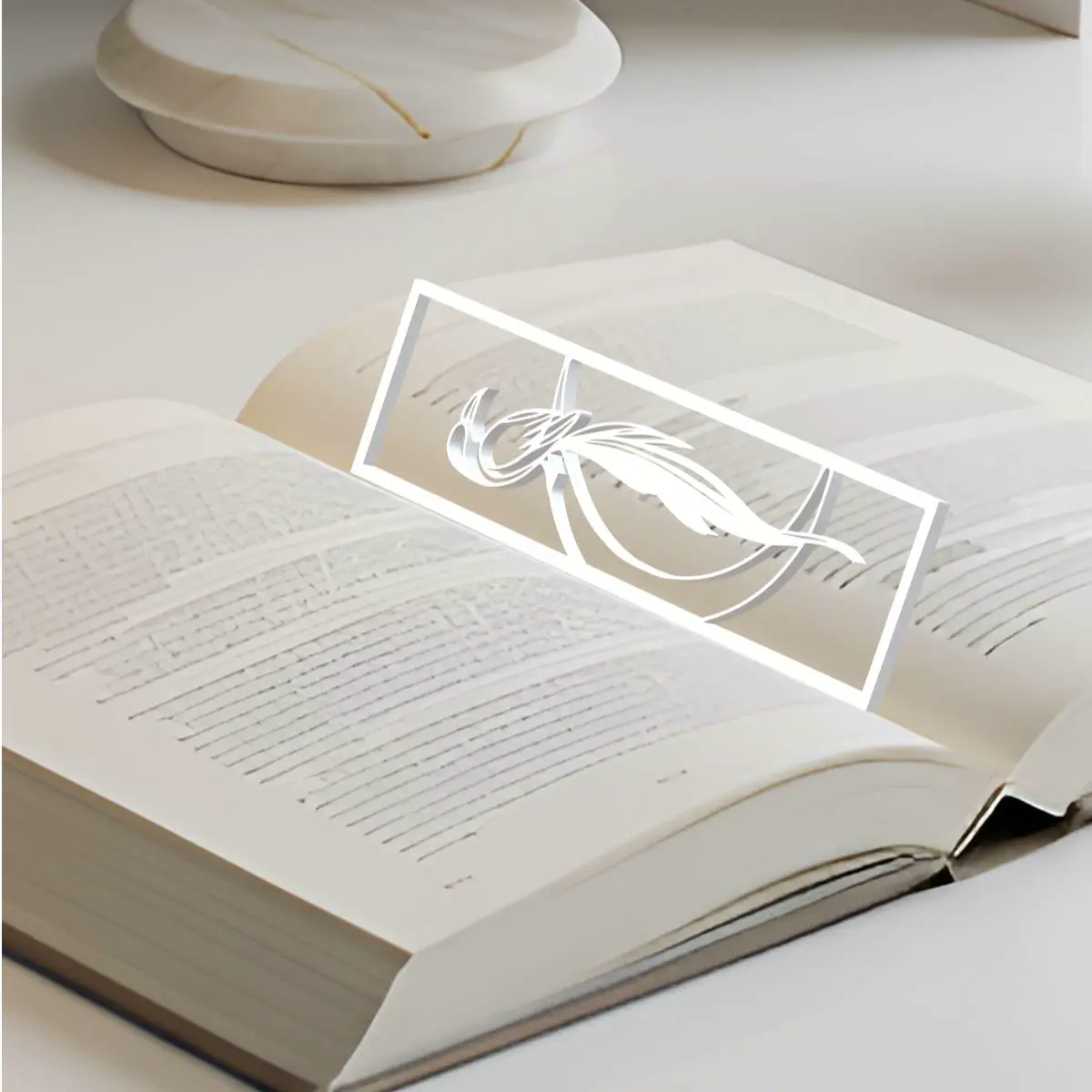 Moon And Simurg Bookmark, Creativity Bookmark, Gift Idea