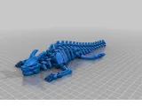 wingless articulated skeleton dragon-2