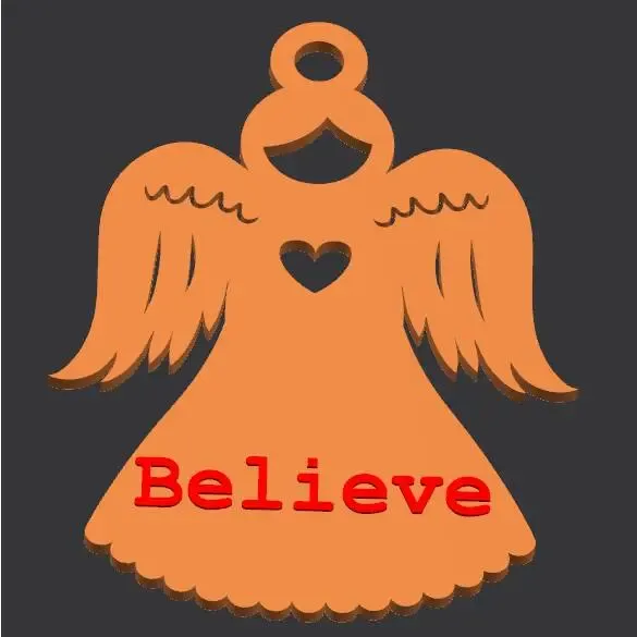 Christmas Spirit Believe Angel