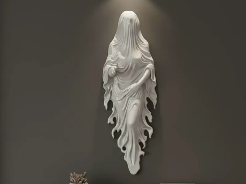 mujer fantasma - relieve decorativo para pared