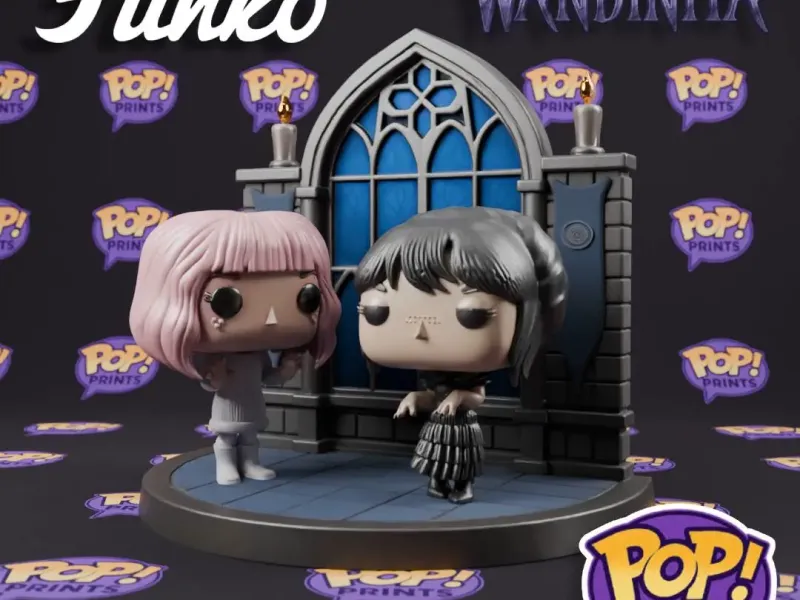 Wednesday and Enid Diorama Funko Pop