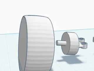 RC car wheels with camber attachment (good for drifting)