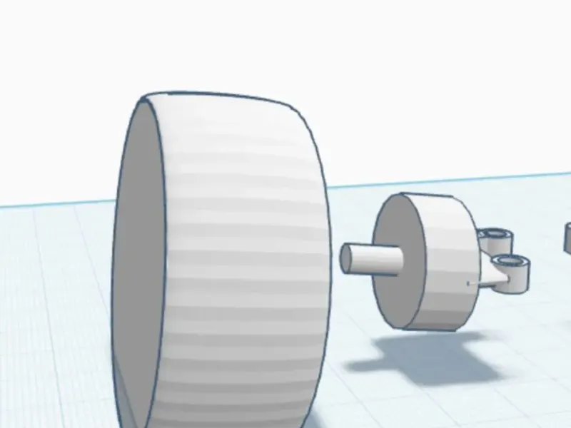 RC car wheels with camber attachment (good for drifting)