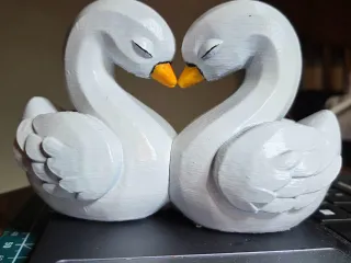 Romantic Heart Swans – Magnetic or Solid