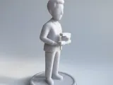 Teacher's Gift - Customizable 3D Desk Ornament / Trophy-1