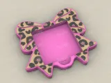 Post-It, Sticky Note Holder Bow With Leopard Print-1