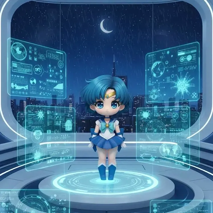 Sailor Mercury Chibi 3D - Ami Mizuno STL!