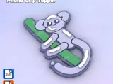 Badge Reel Topper Flat Back monkey balloon-1