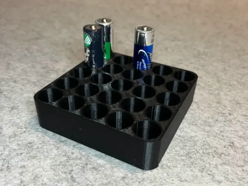 Batterijhouder voor 25 AA-batterijen