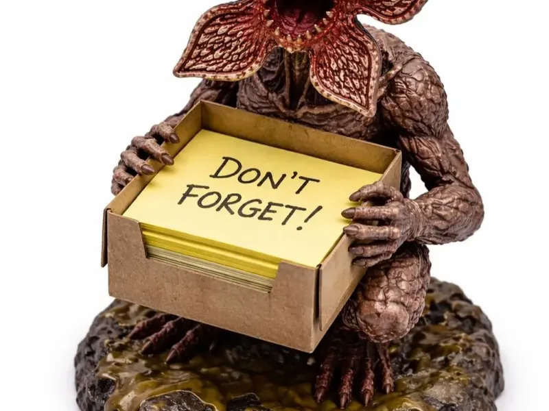 Monster Sticky Notes Holder Desk Organizer
