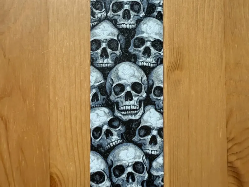 Stone Effect Skull Bookmark