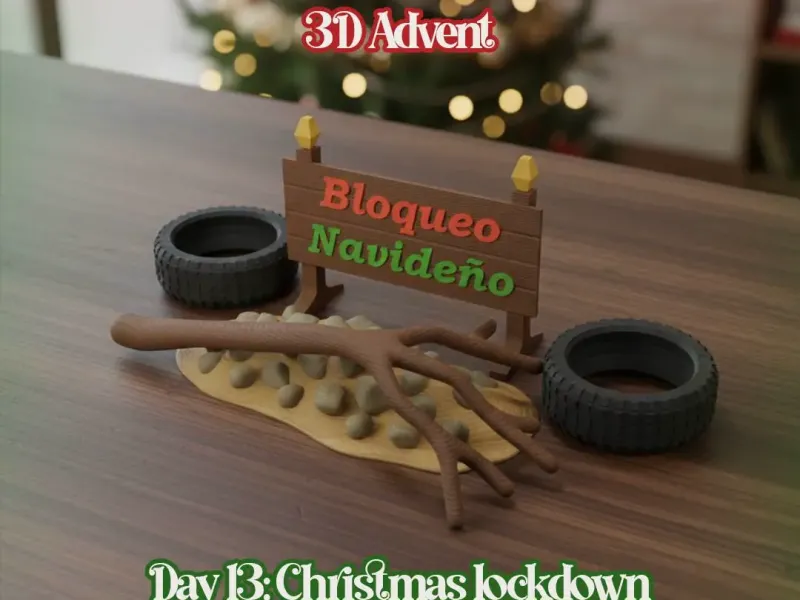 Avvento 3D Bolivia | Giorno 13 Blocco Natalizio