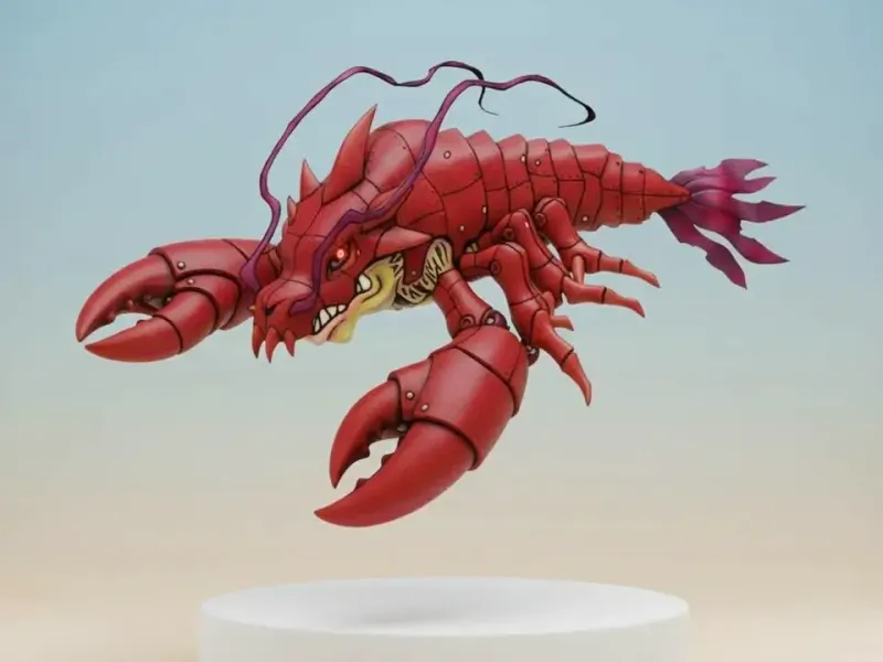 Ebidramon Digimon Creature Model