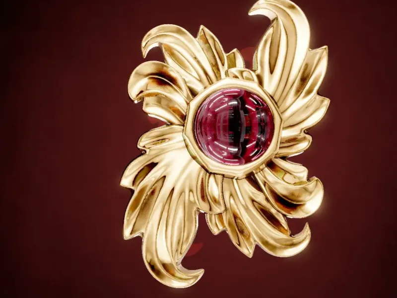 Orecchini di Perle con Foglie Floreali