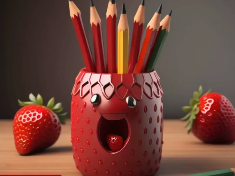 Erdbeer-Stifthalter🍓 🍓🍓 🍓