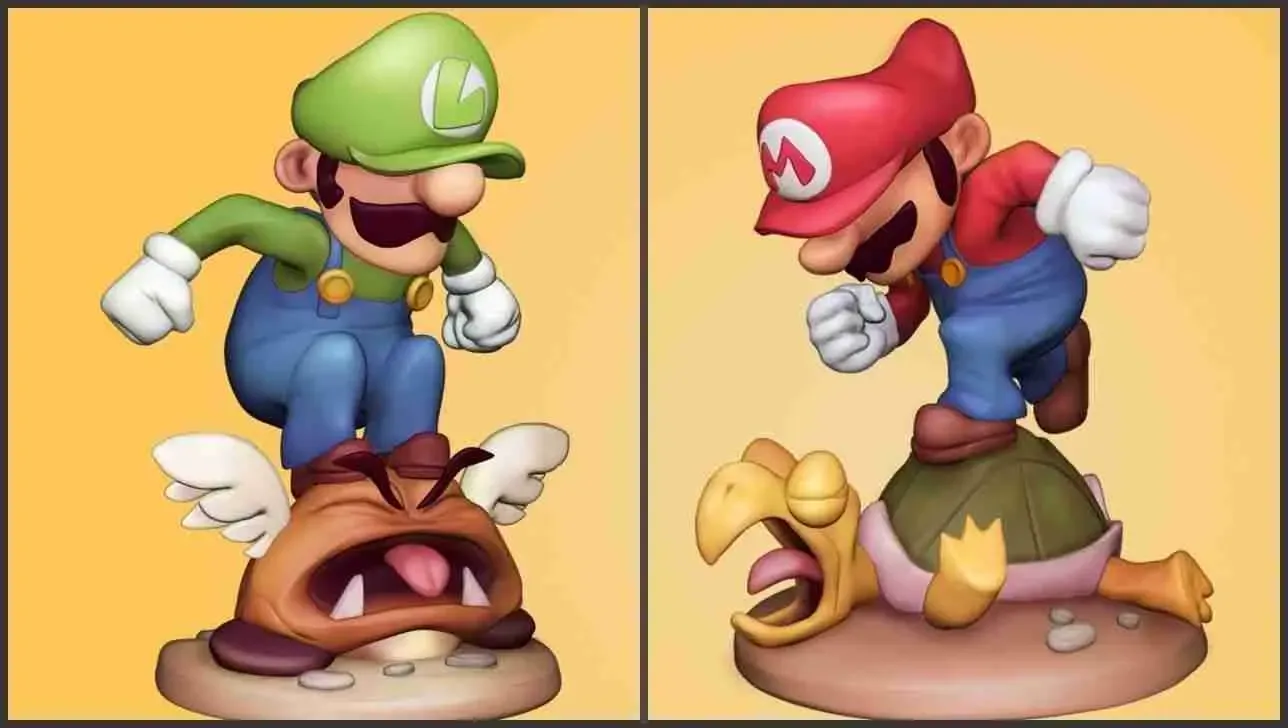 Super Mario And Luigi Figurines