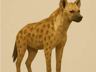 Hiena Low Poly