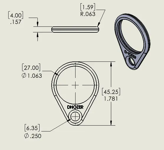 Sleutelhanger Fidget Spinner 3.0
