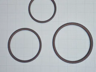 rings 1-1/4 1-1/2 1-3/4 4mm thick