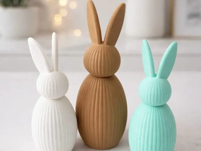 Minimalistischer 3D-Hase – Perfekte Osterdekoration