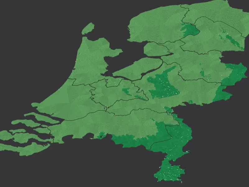 Provinces of Netherlands. 3D Map puzzle (12-piece)