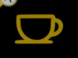 Simple Coffee Cup Symbol - 2D Art-0