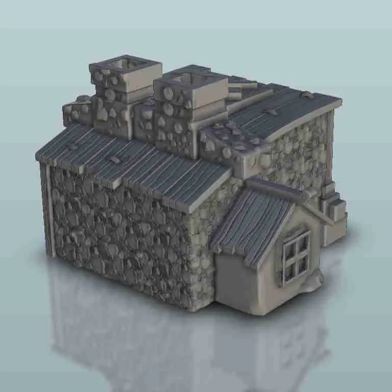 Fantasy city Hall - miniatures warhammer terrain scenery tab