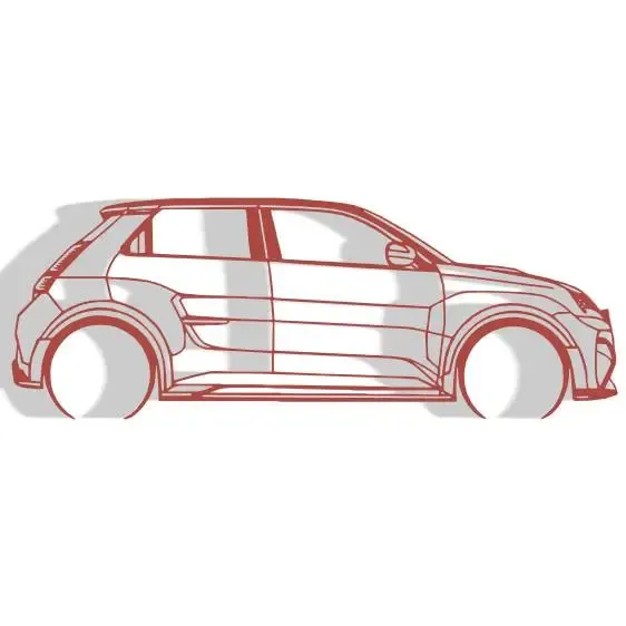 Renault 5 Alpine A290 - Silhouette Wall Decoration