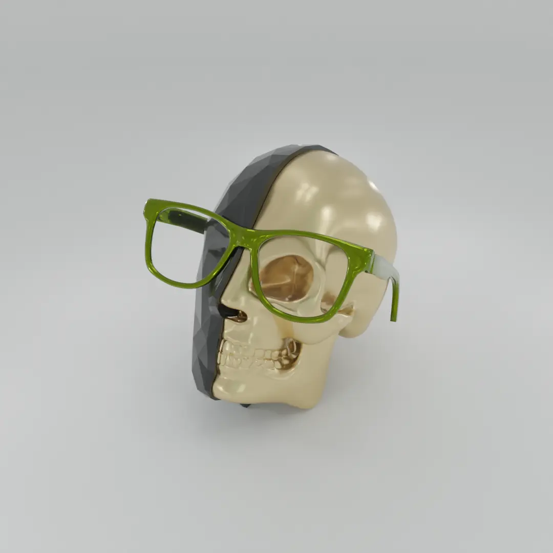 Skull Head Eyeglass Holder