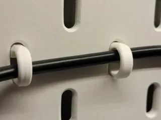 Ikea skadis cable clip