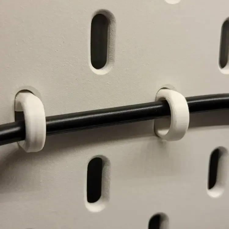 Ikea skadis cable clip