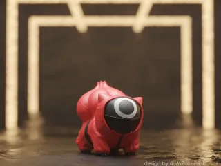 Squid Game Bulbasaur Pokemon