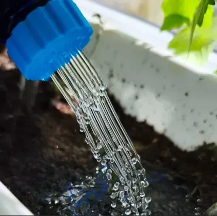 Water bottle portable shower cap