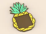 Pineapple Sticky Note Holder | Fun Tropical Desk Organizer-4