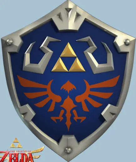 Hylian sheild from The Legend of Zelda