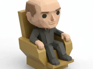Professor X Chibi Figure 🧠🦸‍♂️