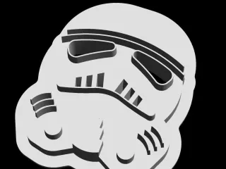 Trooper silhouette + cookie cutter - Star Wars