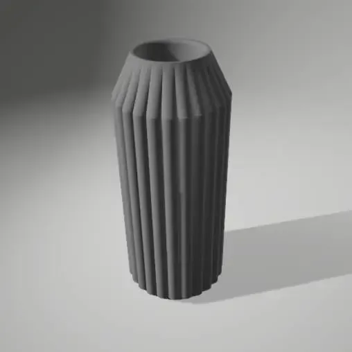 Striped Tall Lines Modern Vase