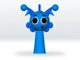 OC Sprunki psi, Roblox, Sprunki STL file 3D Model Character-2