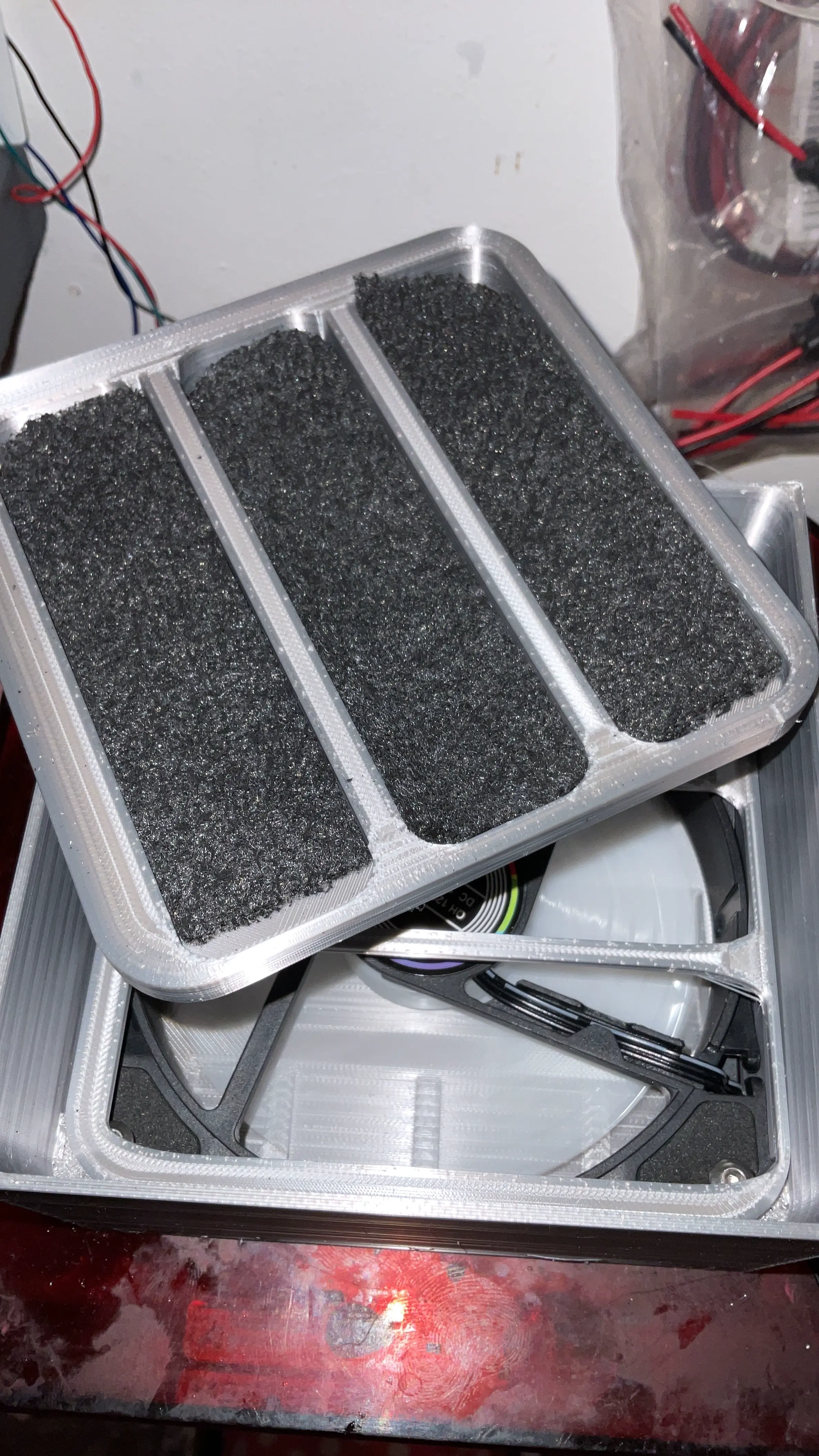 Carbon filter 120mm fan (the post box)